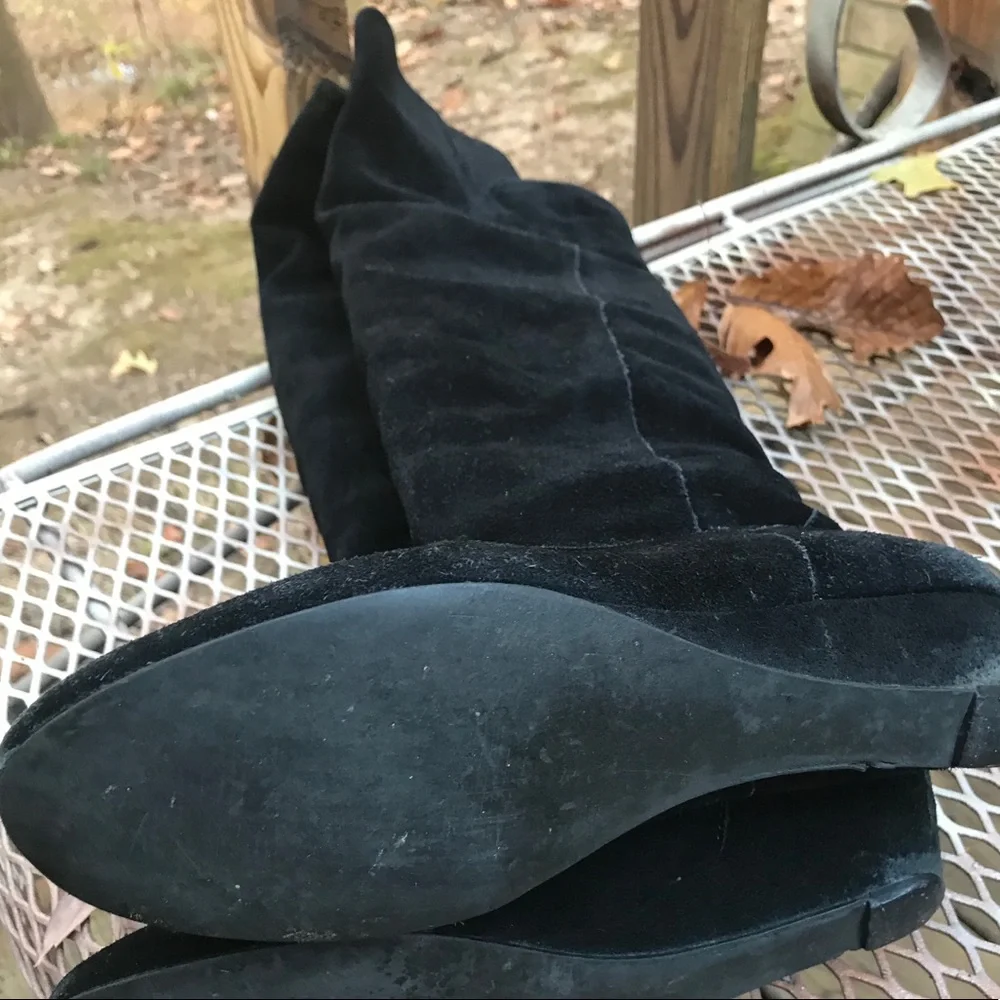 Steve Madden‎ Blk suede (leather) boots sz7.5